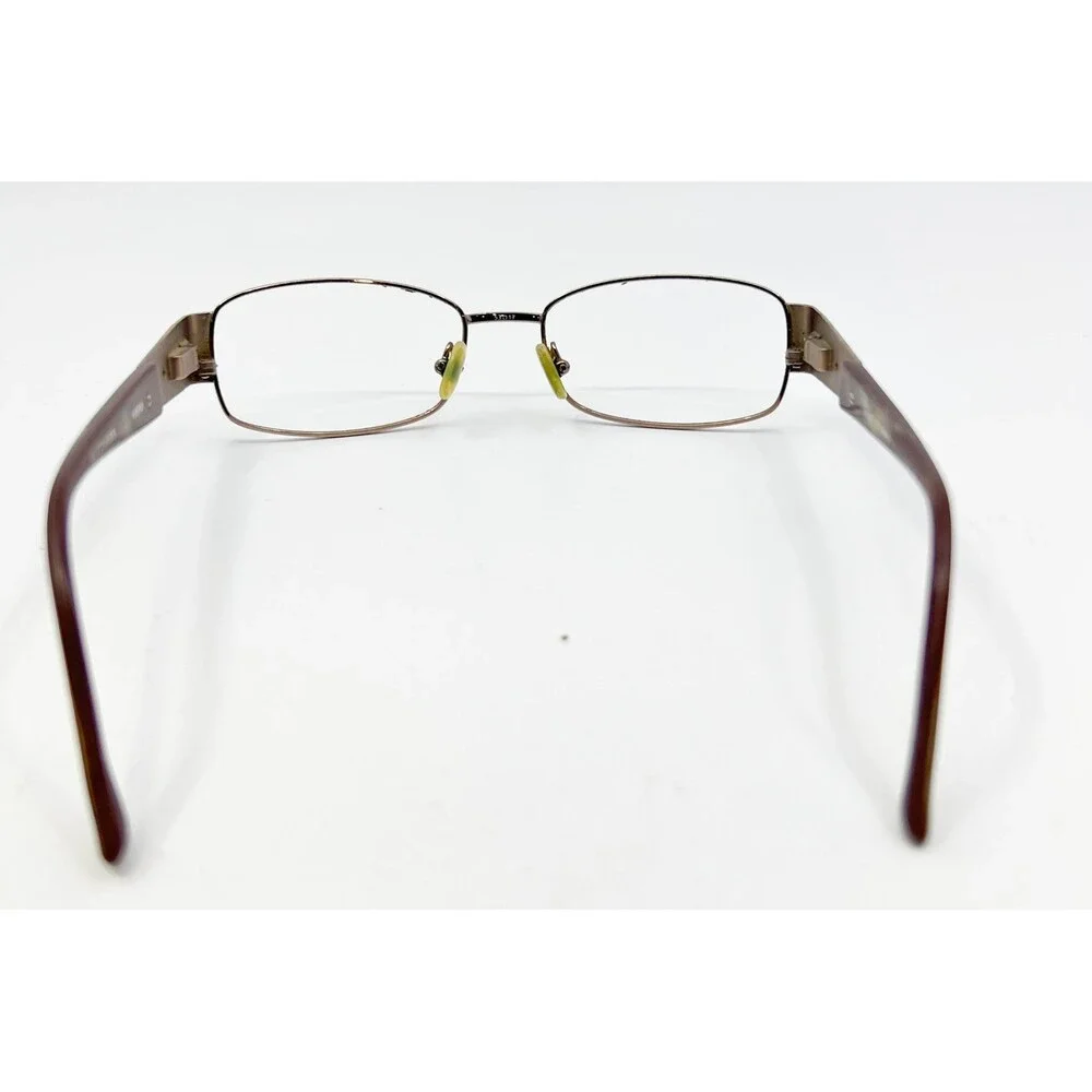 Wittnauer Hasina Eyeglass Frames Women Brown Rectangle Metal 53-17-135